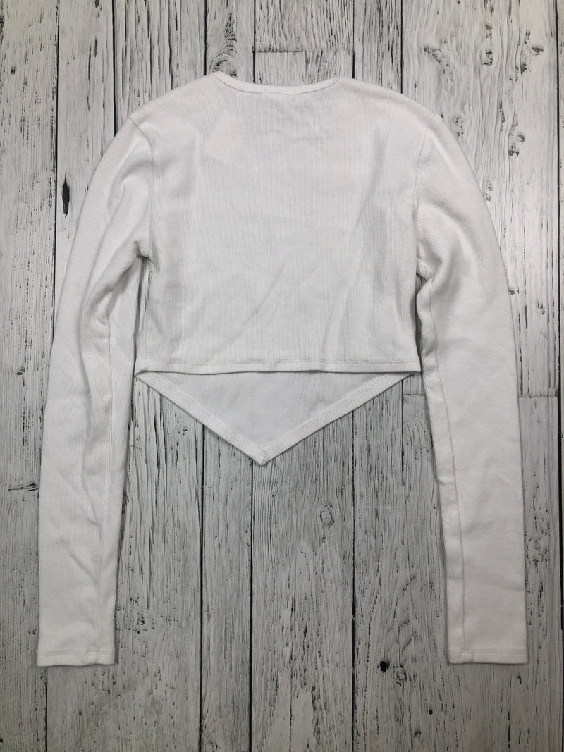 Garage white cropped shirt - Hers XS