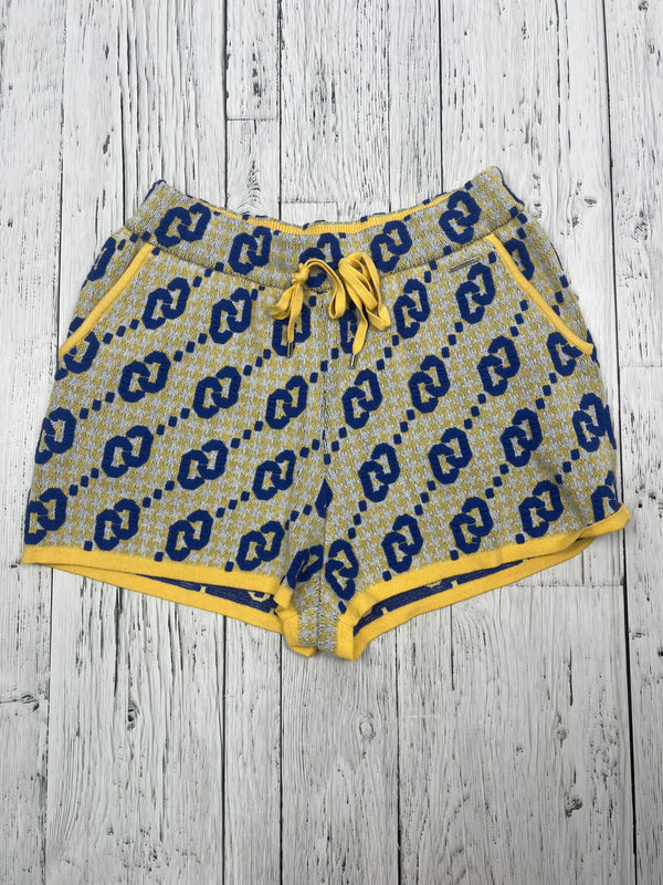 CC double O yellow blue patterned shorts - Hers M