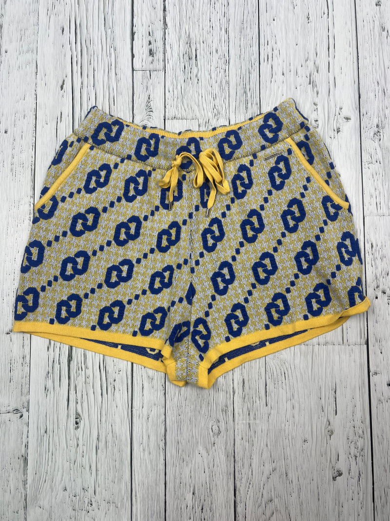 CC double O yellow blue patterned shorts - Hers M
