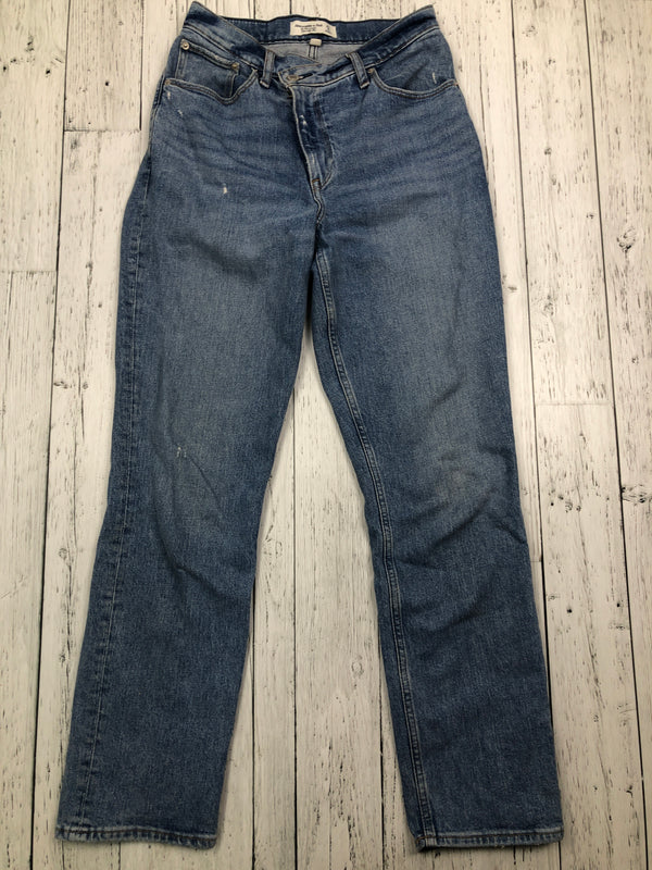 Abercrombie&Fitch blue 90s straight ultra high rise jeans - Hers S/27