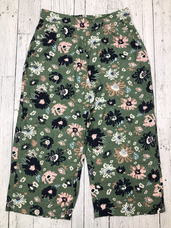 Lily&Me green floral pants - Hers L/12