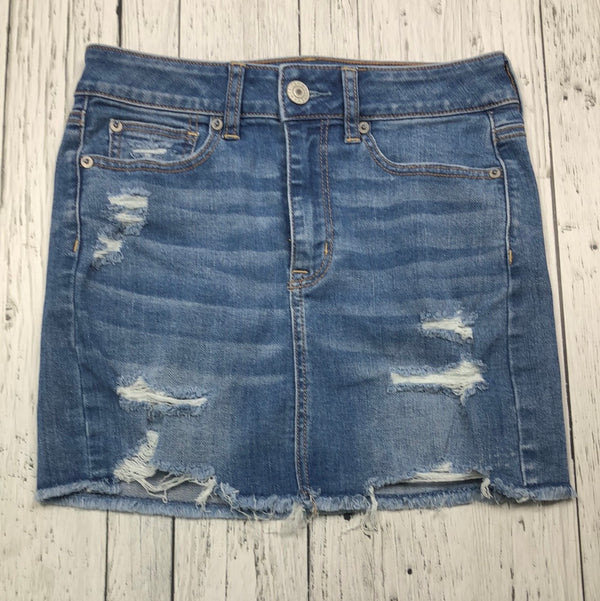 American eagle distressed blue jean skirt - Hers S/4