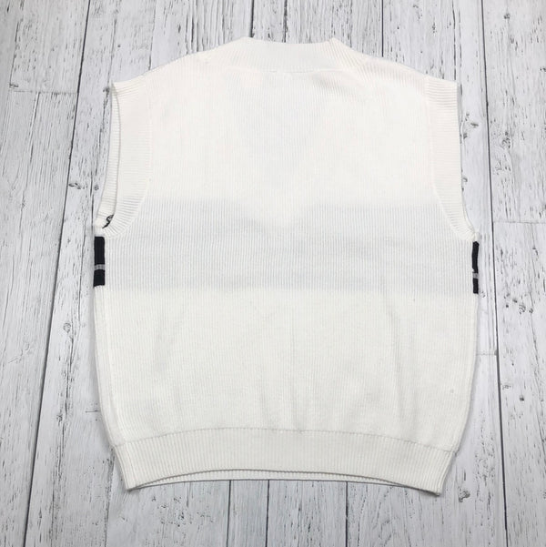 Garage White/Black Ribbed Vest - Hers XS