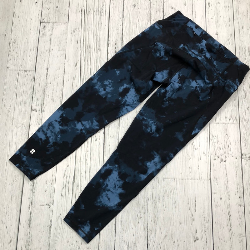 Sweaty Betty black blue patterned capris - Hers M