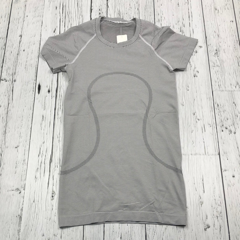 lululemon black white striped t-shirt - Hers XS/2