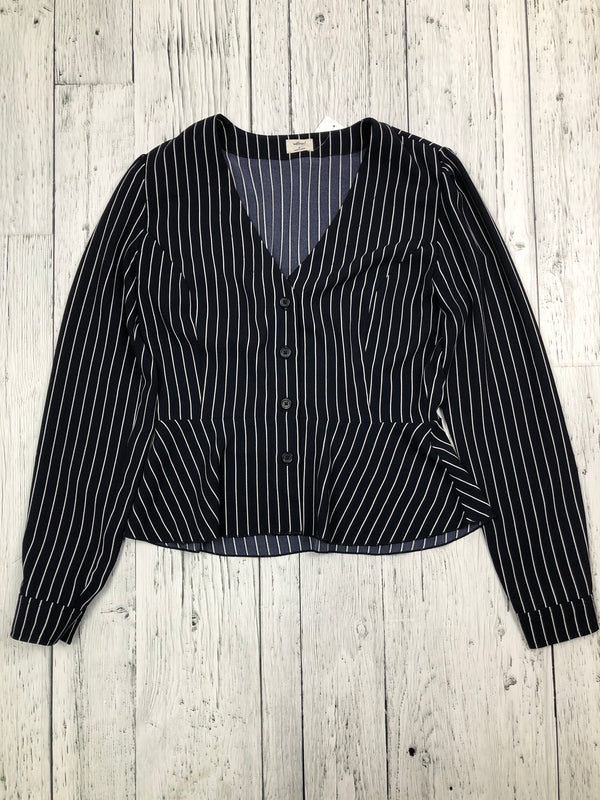 Wilfred Aritzia navy white striped shirt - Hers S/6