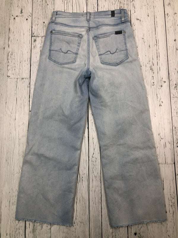 For all 7 mankind blue cropped ankle jeans - Hers S/27
