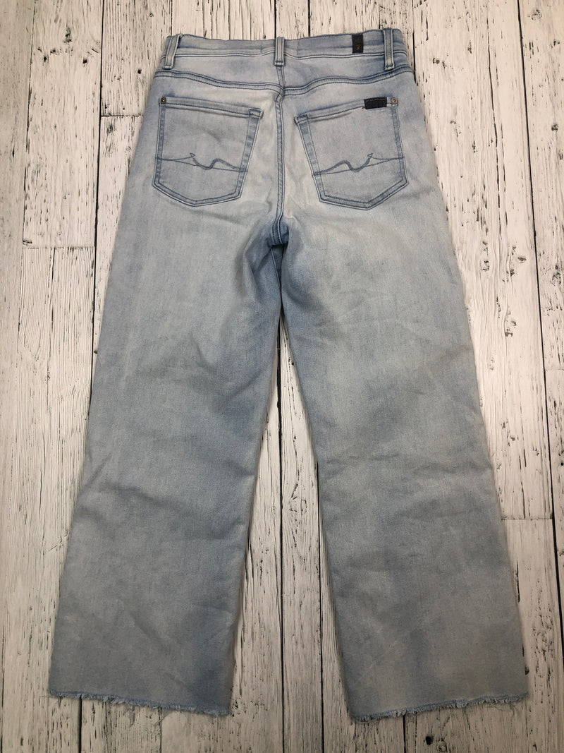 For all 7 mankind blue cropped ankle jeans - Hers S/27