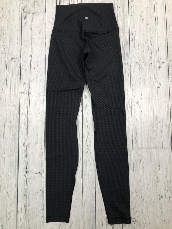 lululemon black patterned leggings - Hers XS/2