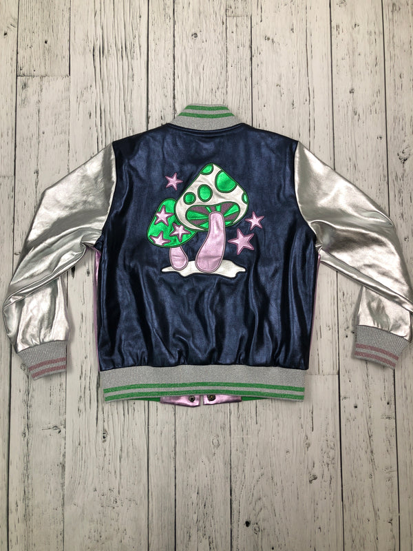 StellaMcCartney pink blue varsity jacket - Girls 10