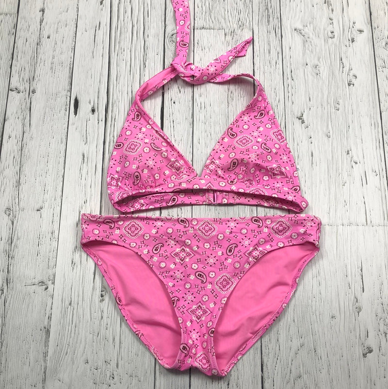 Aerie pink patterned bathing suit - Hers S/M