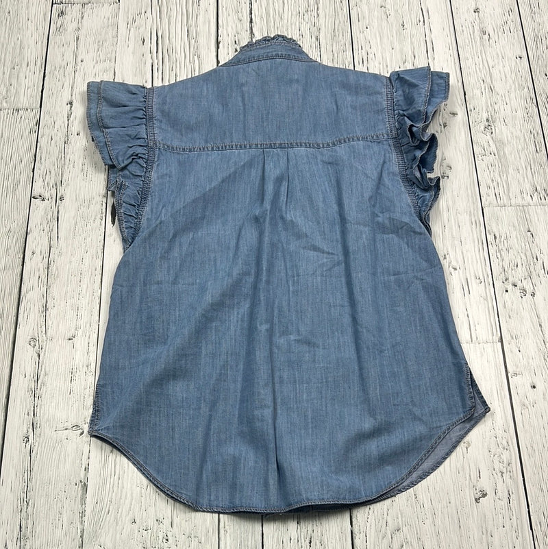 Veronica Beard blue denim shirt - Hers M