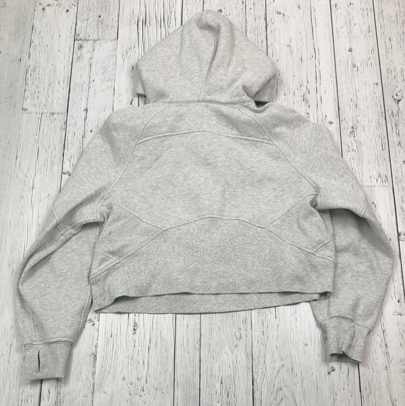 lululemon grey cropped hoodie - Hers XS