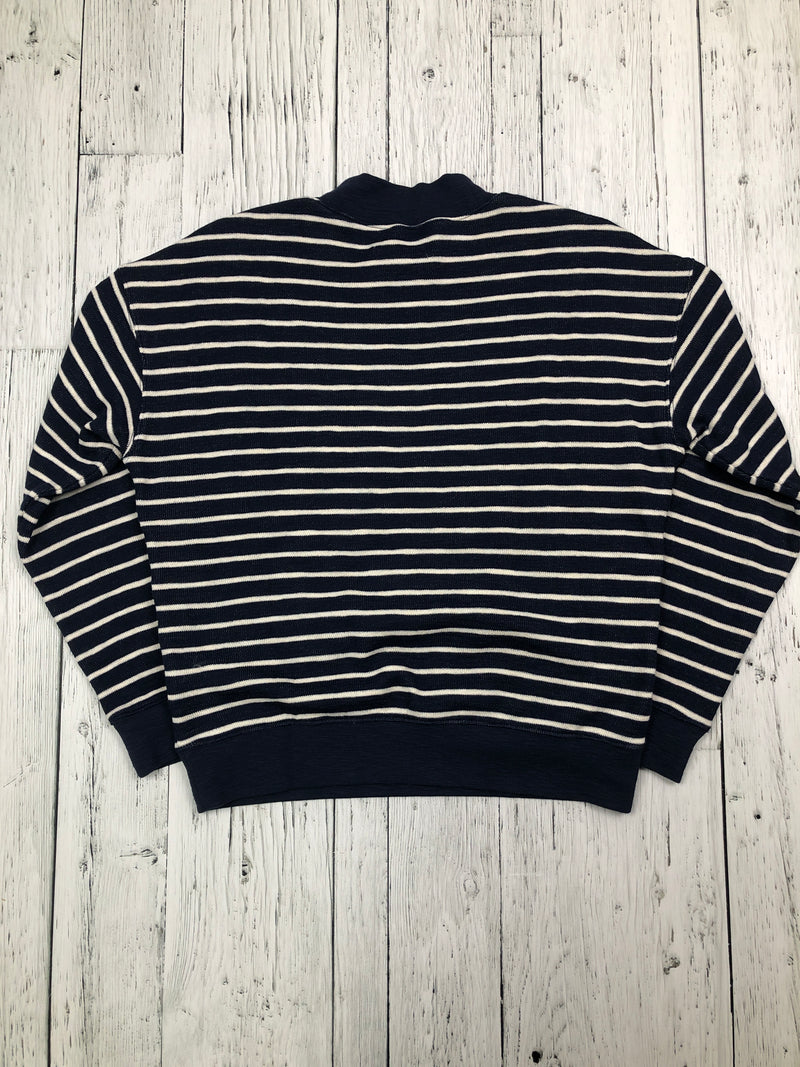 Madeswell navy white striped sweater - Hers XS