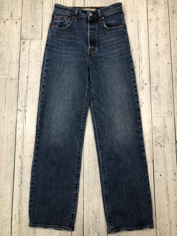 Levi’s ribcage straight ankle blue jeans - Hers XS/25