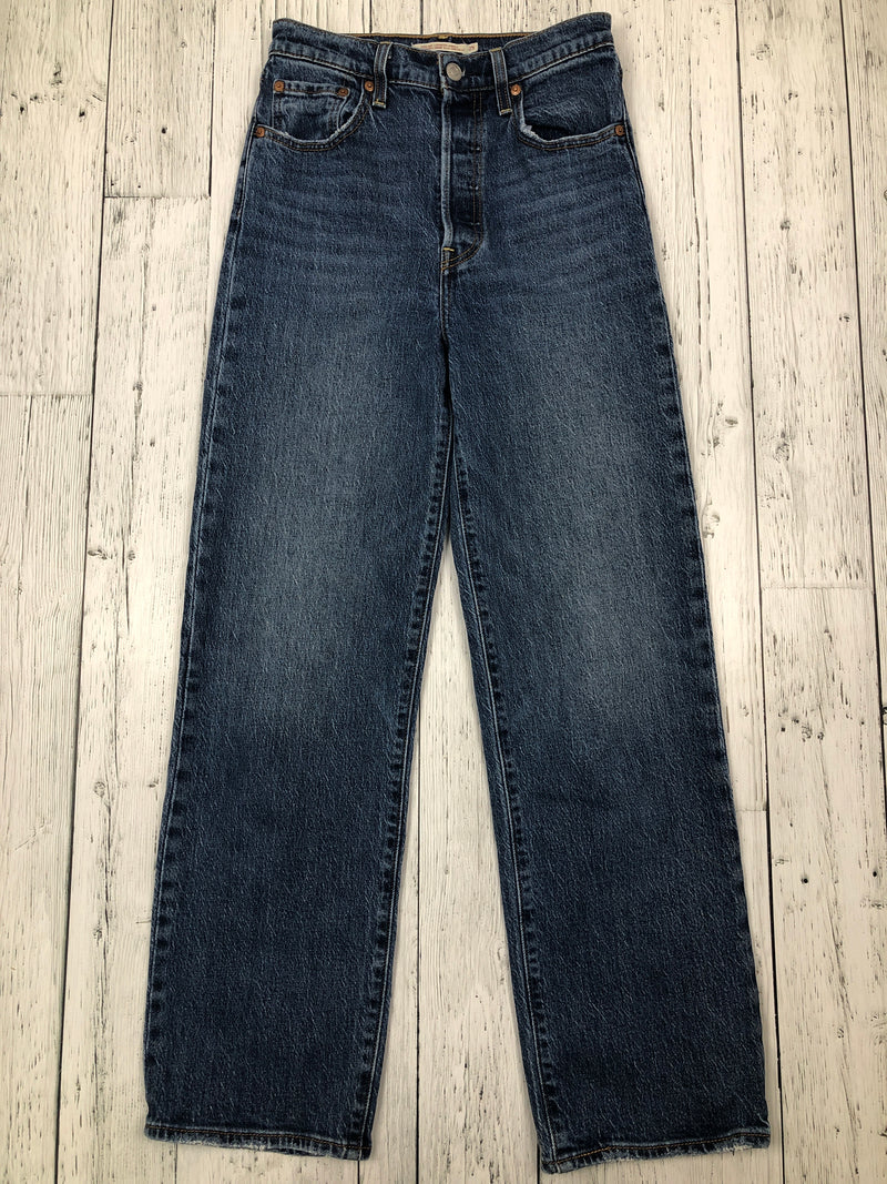 Levi’s ribcage straight ankle blue jeans - Hers XS/25