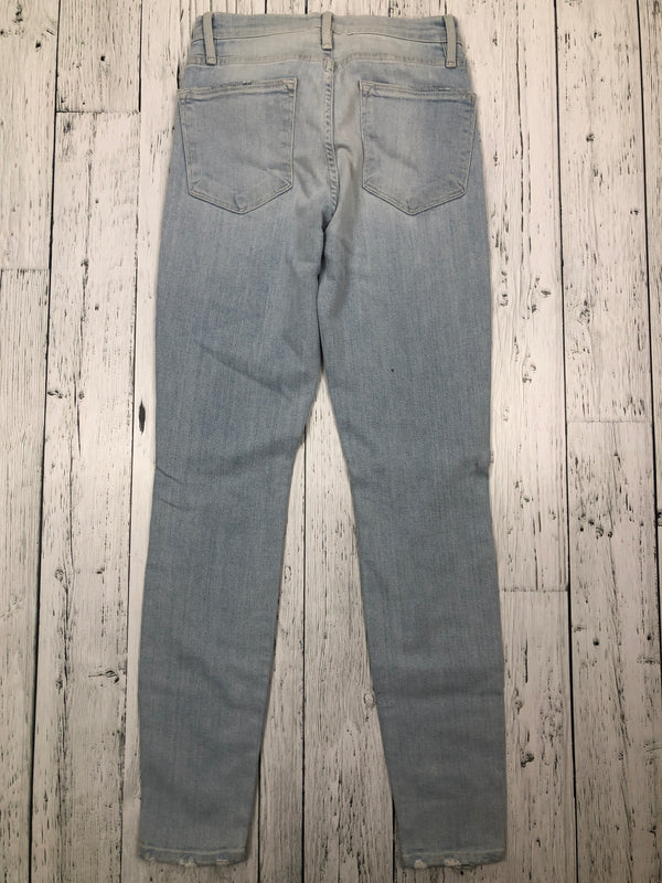 Frame high skinny distressed blue jeans - Hers XS/26