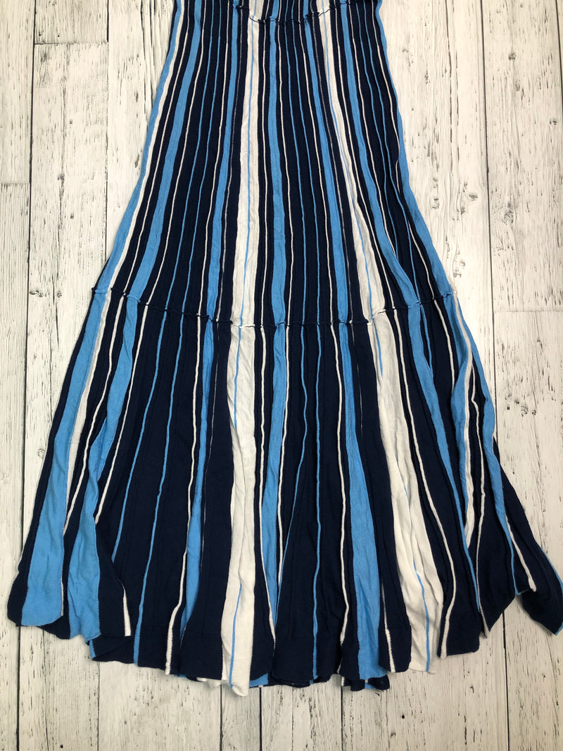 Maeve blue striped dress - Hers XS