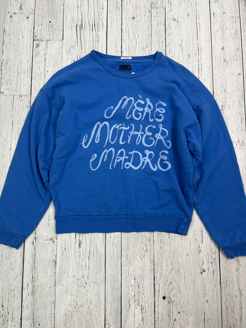 Mother blue graphic sweatshirts - Hers M