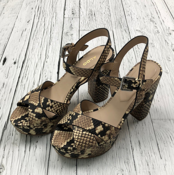 Aldo brown patterned heels - Hers 7