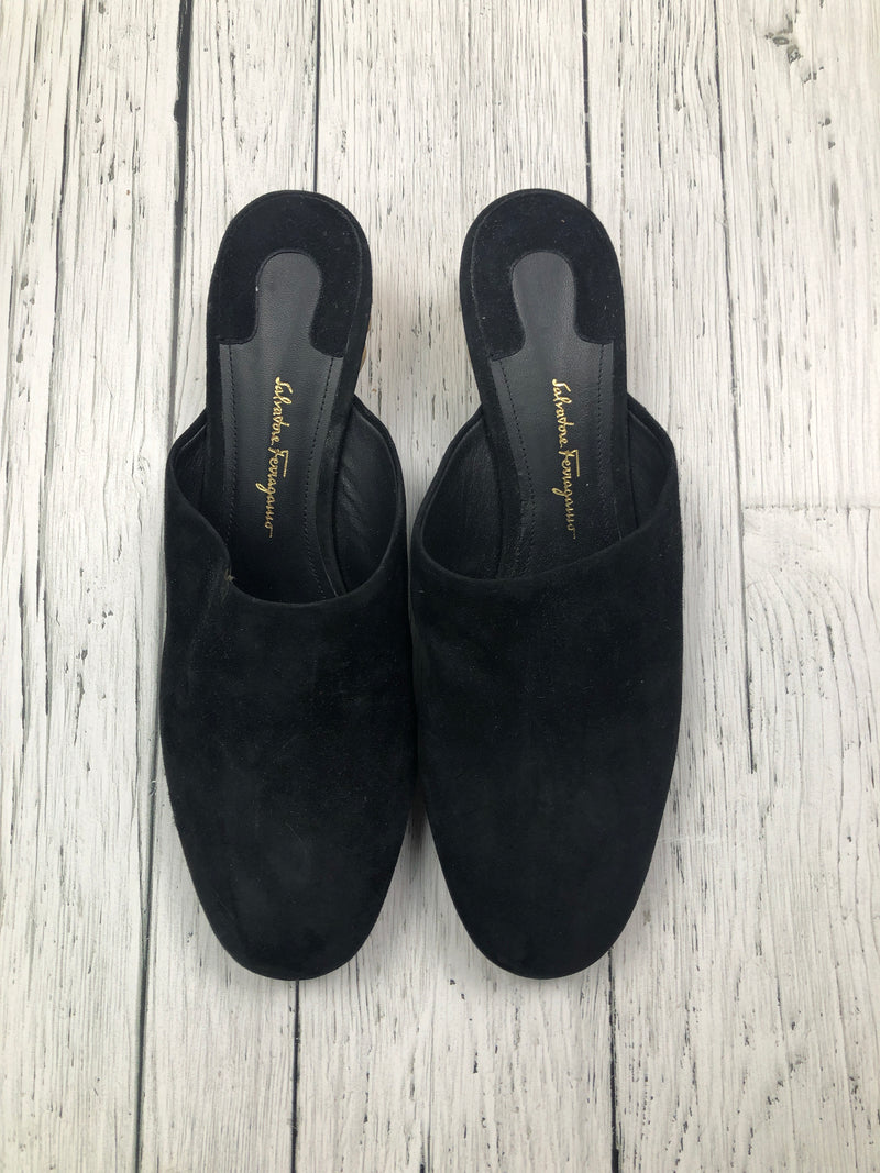 Salvatone Ferragamo black gold heals - Hers 7.5