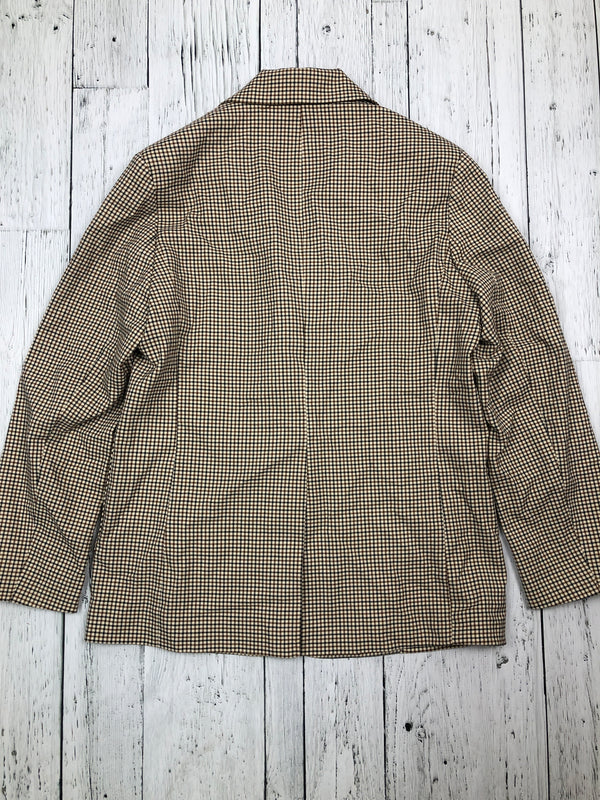 Oak+Fort beige plaid blazer - Hers S