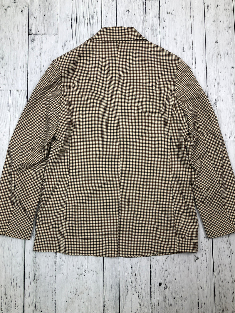 Oak+Fort beige plaid blazer - Hers S
