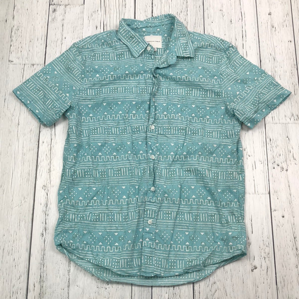 American Eagle blue patterned shirt - His M