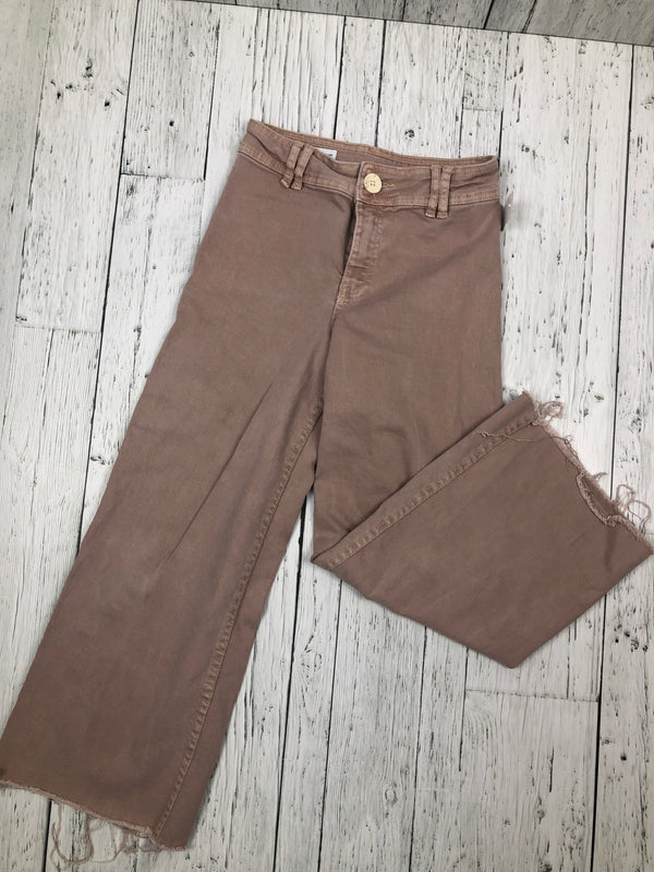 Zara pink wide leg jeans - Girls 10