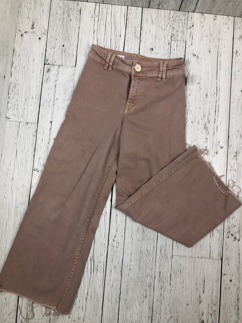 Zara pink wide leg jeans - Girls 10