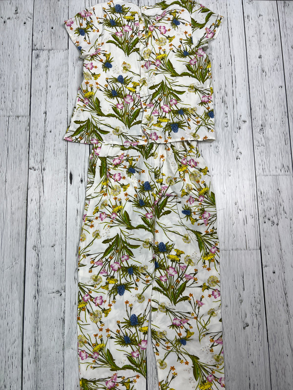 MANGO white floral patterned romper - Girls 10