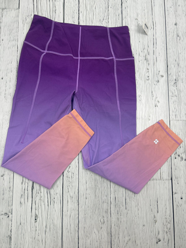 Sweaty Betty super soft 7/8 purple leggings - Hers M/8