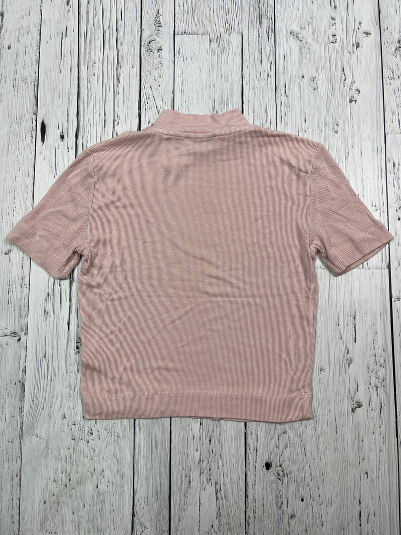 Babaton Aritzia pink cropped t-shirt - Hers XS