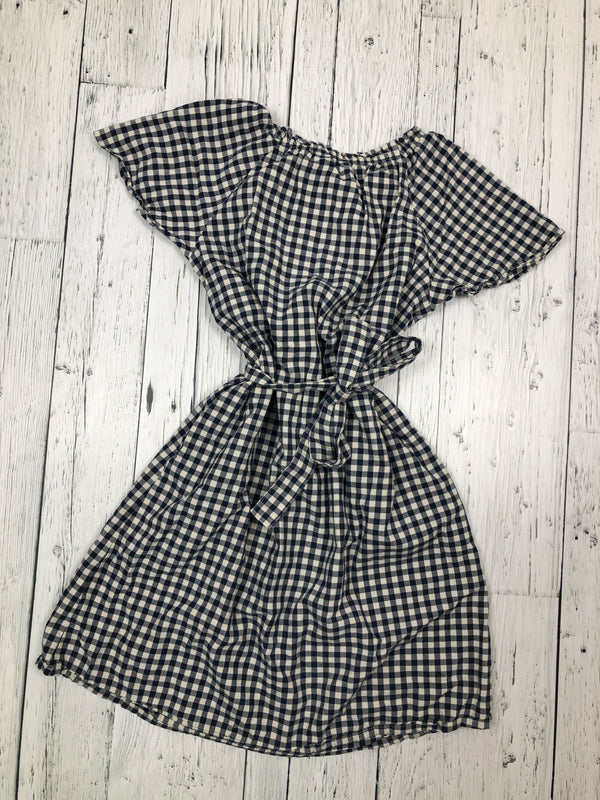 Uniqlo blue checkered pattern dress - Girls 9/10