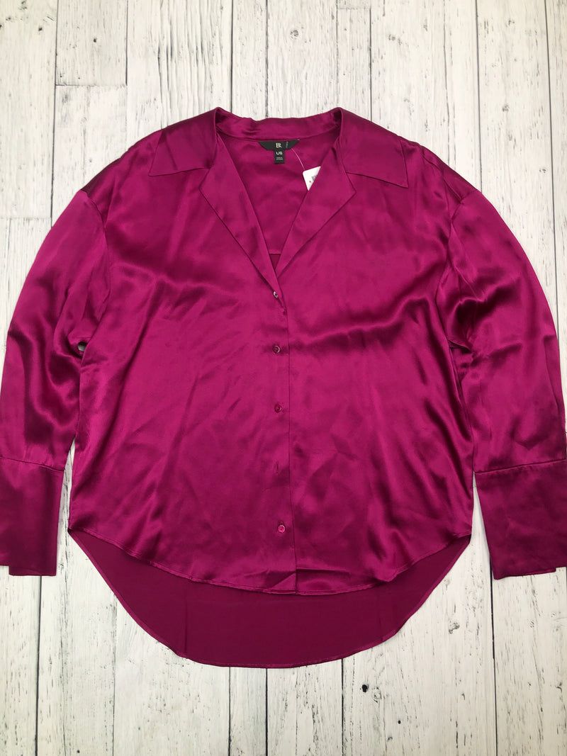 BR purple silk shirt - Hers L