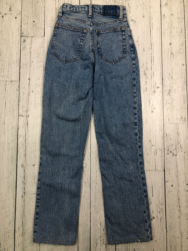 Abercrombie&Fitch blue 90s straight ultra high rise jeans - Hers XXS/24