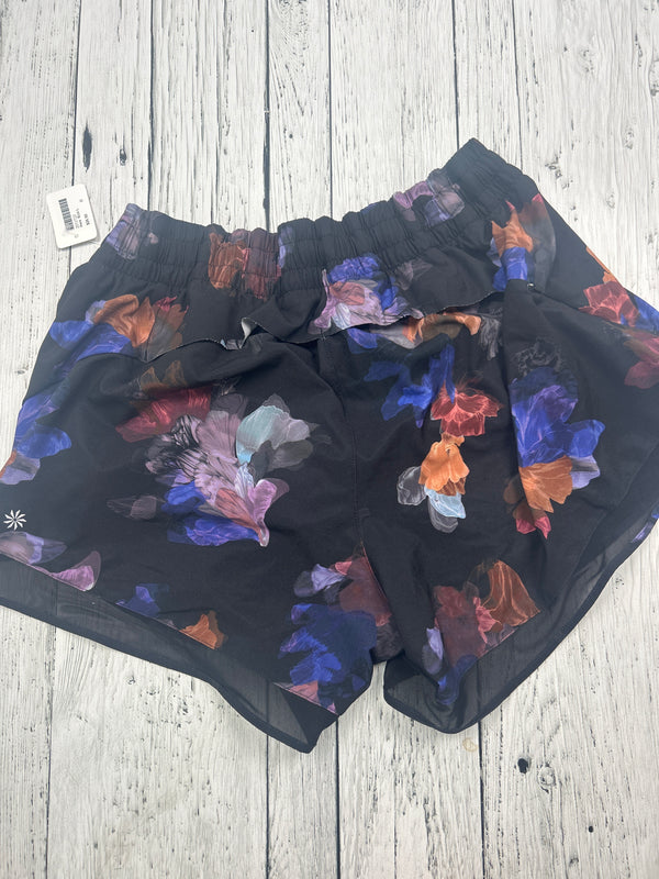 Athleta black floral pattern shorts - Hers L