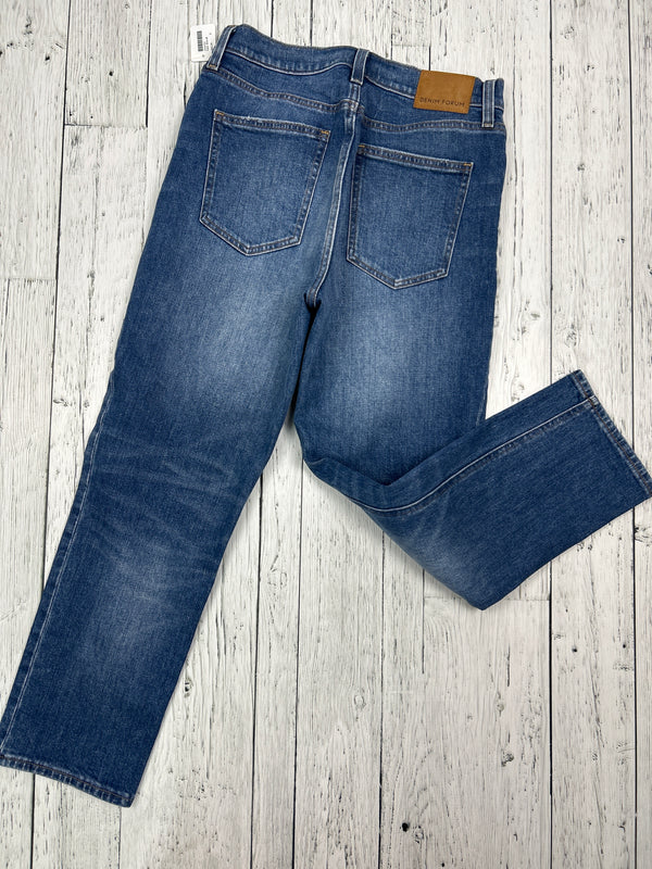 Denim Forum Arlington high rise straight jeans - Hers M/29