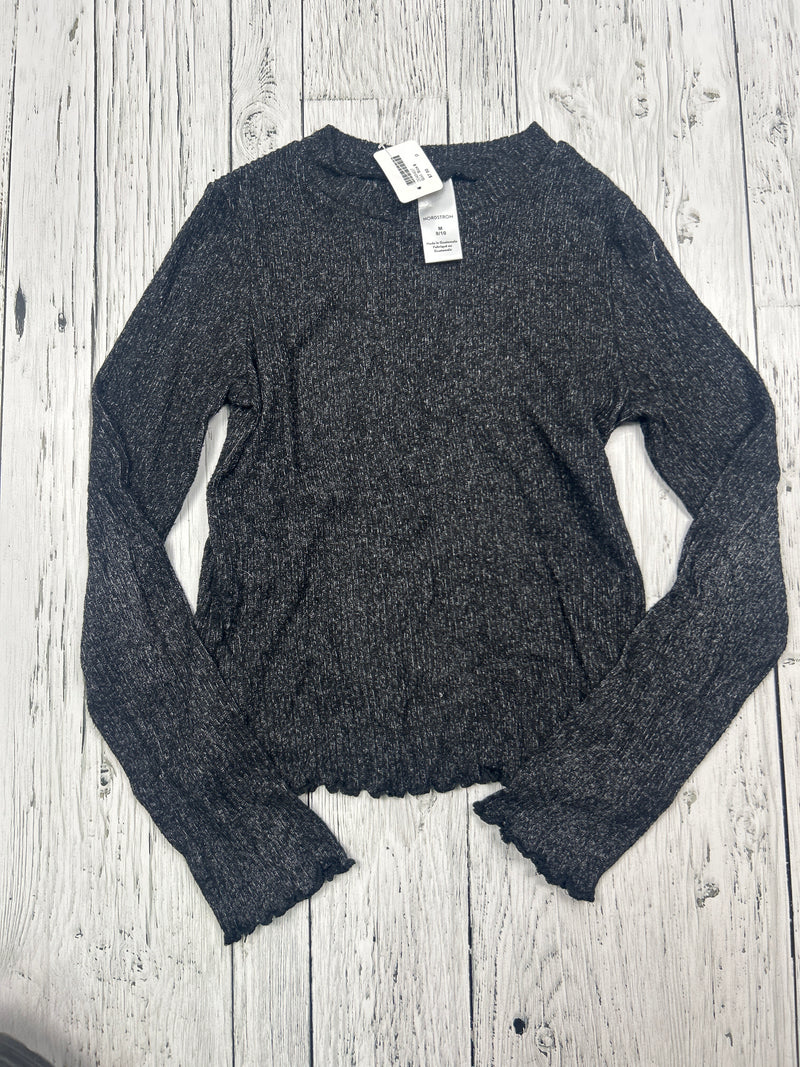 Nordstrom grey long sleeve shirt - Girls 8