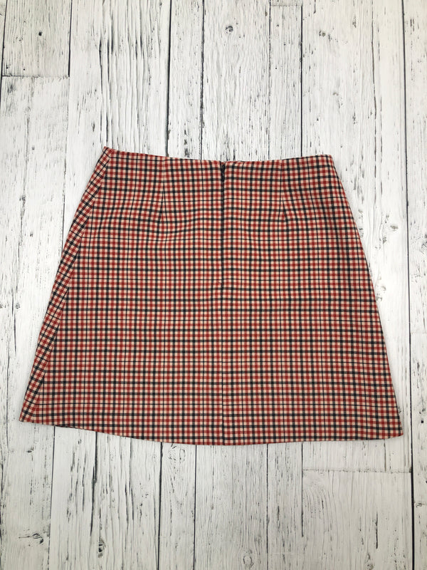 Wilfred Free Aritzia red black plaid skirt - Hers S/4