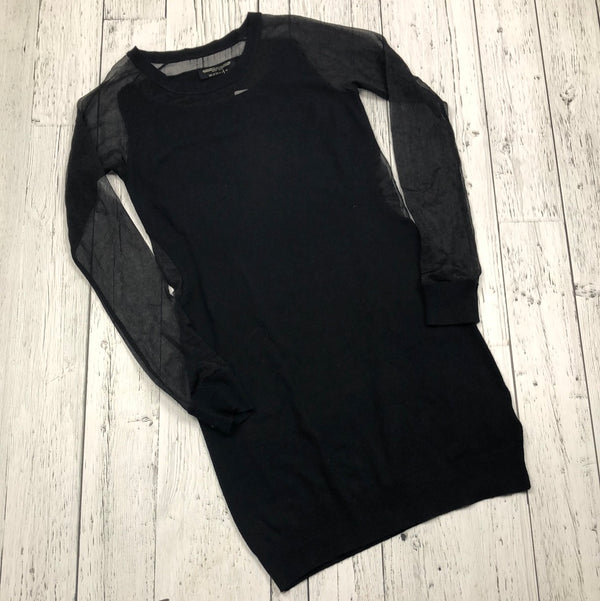 Allsaints spitalfields black sheer dress - Hers 8/M