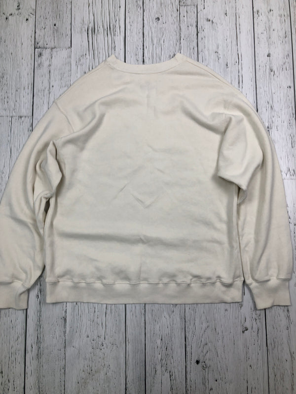 Hollister white graphic sweatshirt - Hers XS