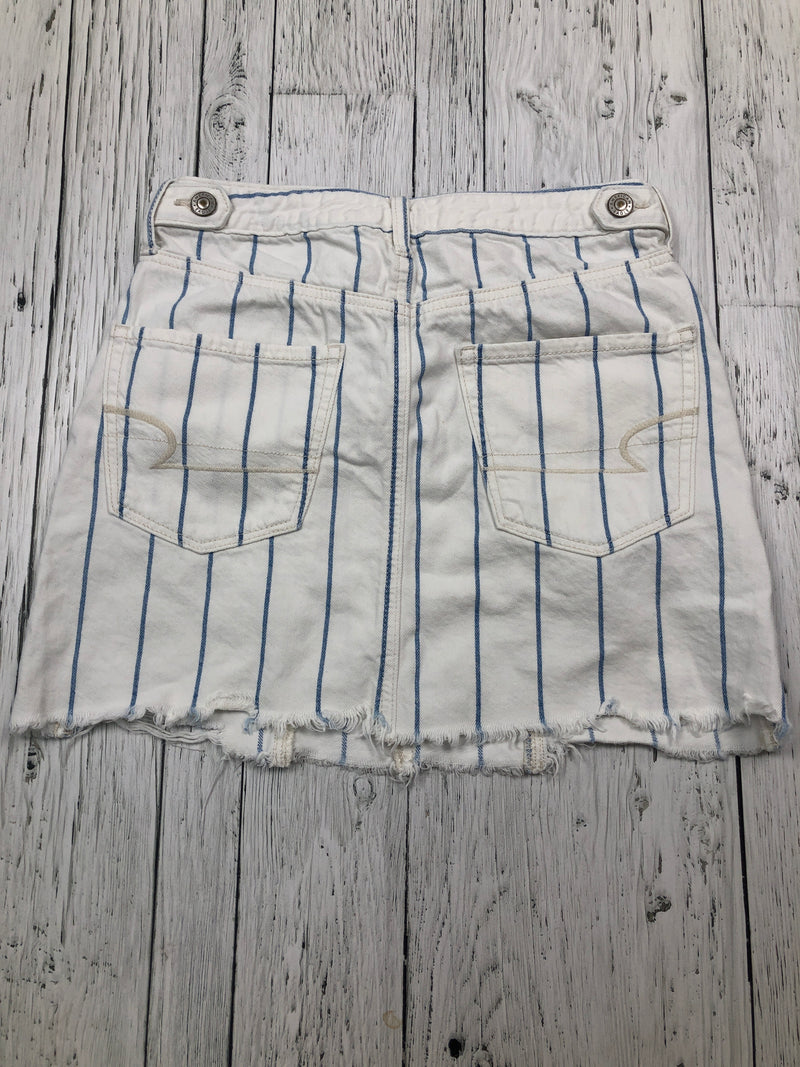 American Eagle white blue striped skirt - Hers XS/0