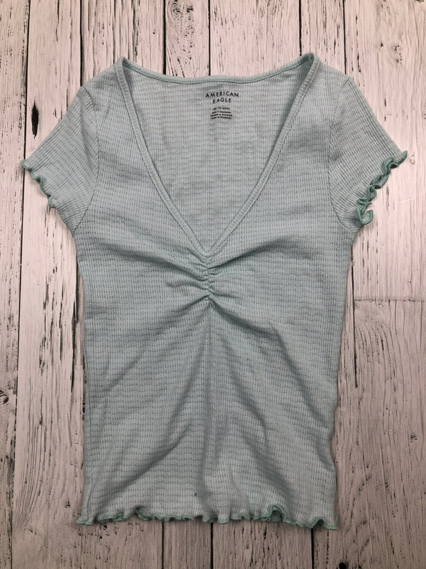 American Eagle blue t-shirt - Hers XS