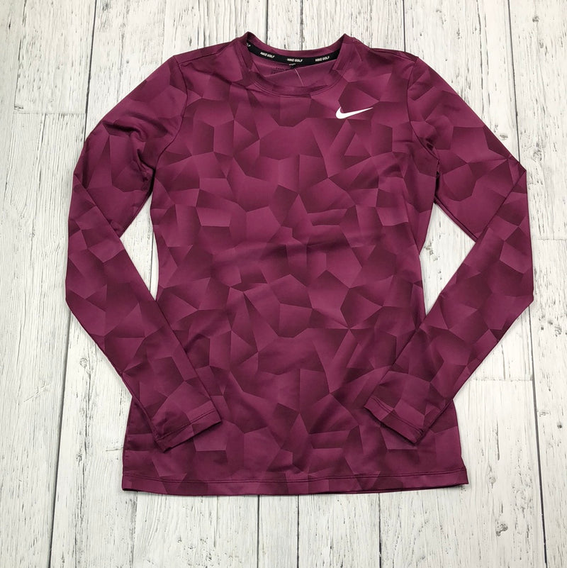 Nike golf purple patterned shirt - Hers S