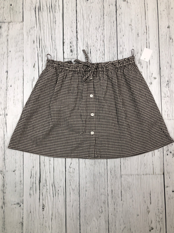 Zara white black plaid skirt - Hers S