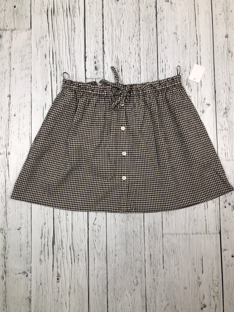 Zara white black plaid skirt - Hers S