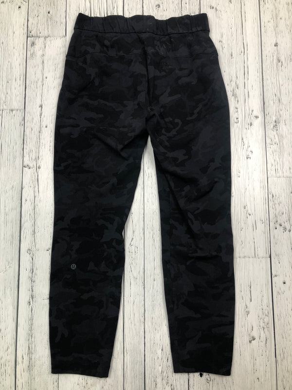 lululemon black patterned joggers - Hers S/4