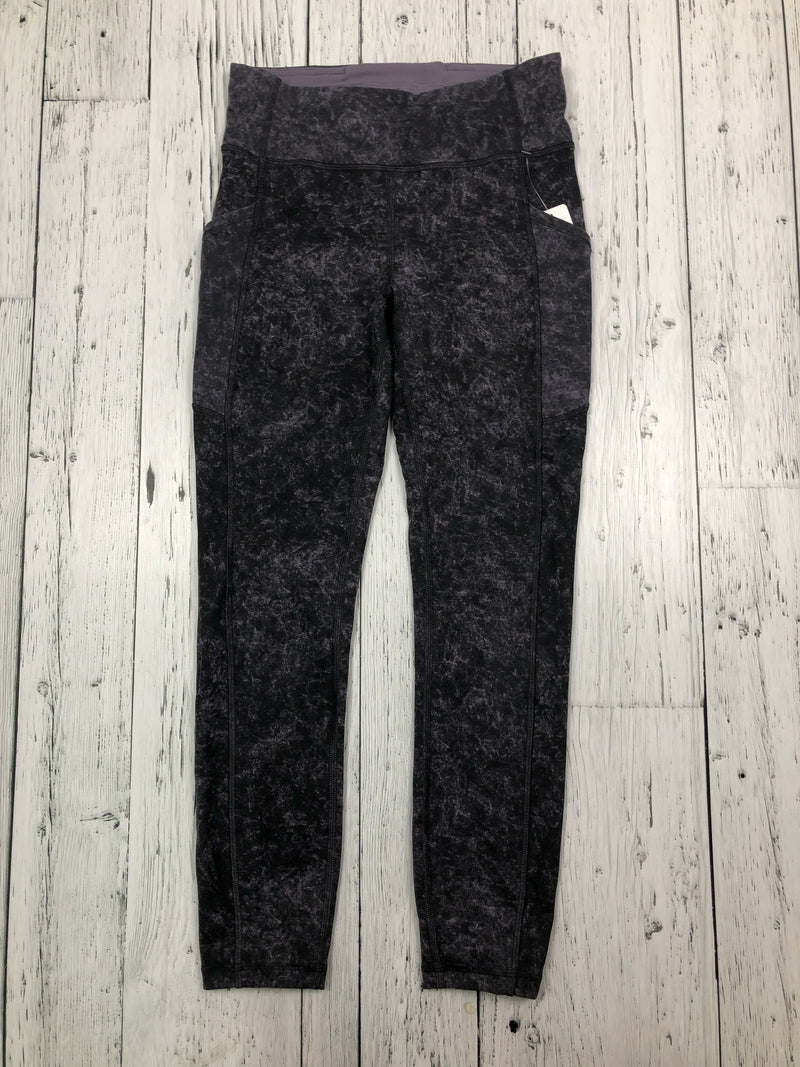 lululemon grey patterned leggings - Hers S/6