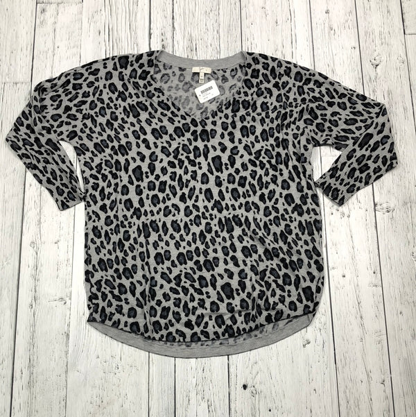 Joie grey cheetah print sweater - Hers XS